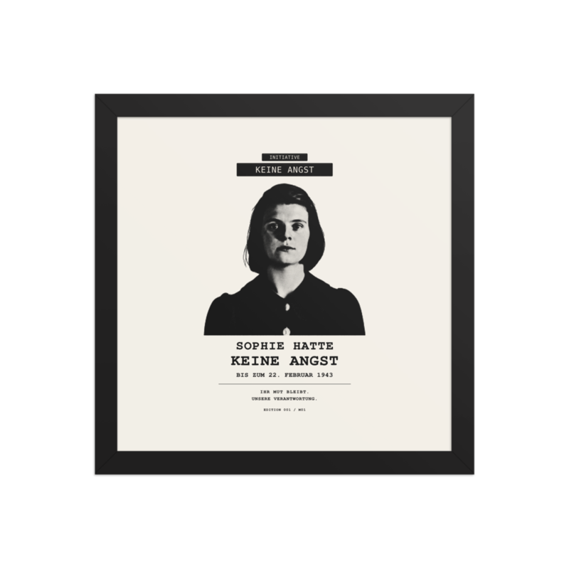 Sophie Scholl – Gerahmtes Poster auf verbessertem mattem Papier · Black · enhanced-matte-paper-framed-poster-(in)-black-12x12-front-6aa05a1db8c97.png
