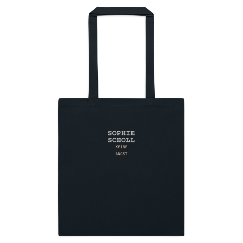 Sophie Scholl – Baumwolltasche mit langen Henkeln · French Navy · cotton-color-tote-bag-french-navy-front-6aa24d968dc3f.png