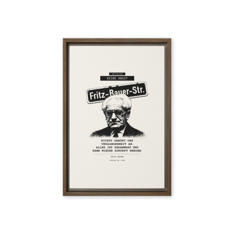 Fritz Bauer – Gerahmte Leinwand · Brown · framed-canvas-(in)-brown-12x18-front-6aa1ae512ef7d.png