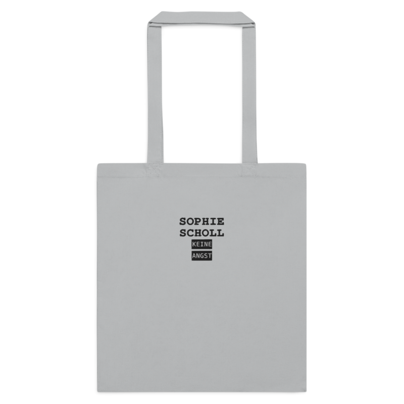 Sophie Scholl – Baumwolltasche mit langen Henkeln · Light Grey · cotton-color-tote-bag-light-grey-front-6aa24d98e8226.png