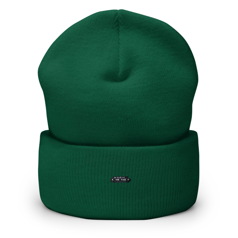Sonderedition „Wir sind mehr“ – Mütze mit Umschlag · Spruce · cuffed-beanie-spruce-front-6aa155222c3b3.png
