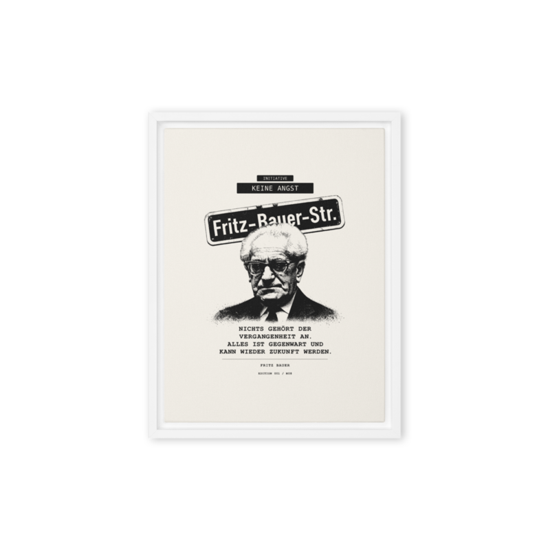 Fritz Bauer – Gerahmte Leinwand · White · framed-canvas-(in)-white-9x12-front-6aa1aedd75211.png