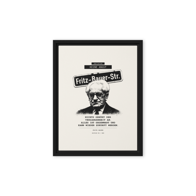 Fritz Bauer – Gerahmte Leinwand · Black · framed-canvas-(in)-black-9x12-front-6aa1ae0b3e2fb.png