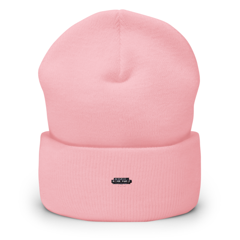 Sonderedition „Wir sind mehr“ – Mütze mit Umschlag · Baby Pink · cuffed-beanie-baby-pink-front-6aa15480060ba.png