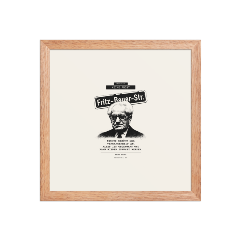 Fritz Bauer – Gerahmtes Poster auf verbessertem mattem Papier · Red Oak · enhanced-matte-paper-framed-poster-(in)-red-oak-12x12-front-6aa1abae5685a.png