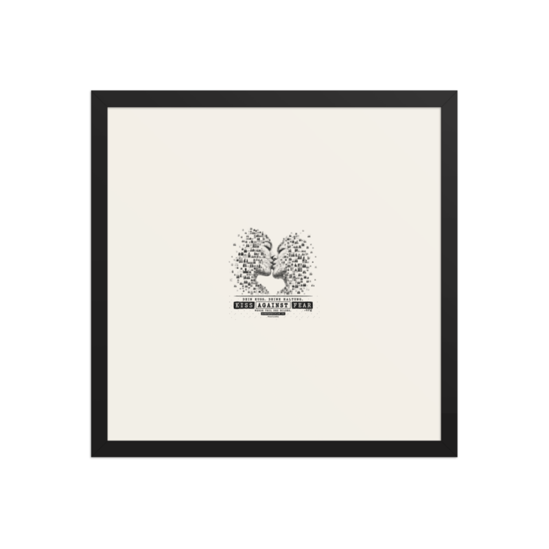 Kiss Against Fear – Deutsch – Gerahmtes Poster auf verbessertem mattem Papier · Black · enhanced-matte-paper-framed-poster-(in)-black-16x16-front-6aa19e287ef59.png