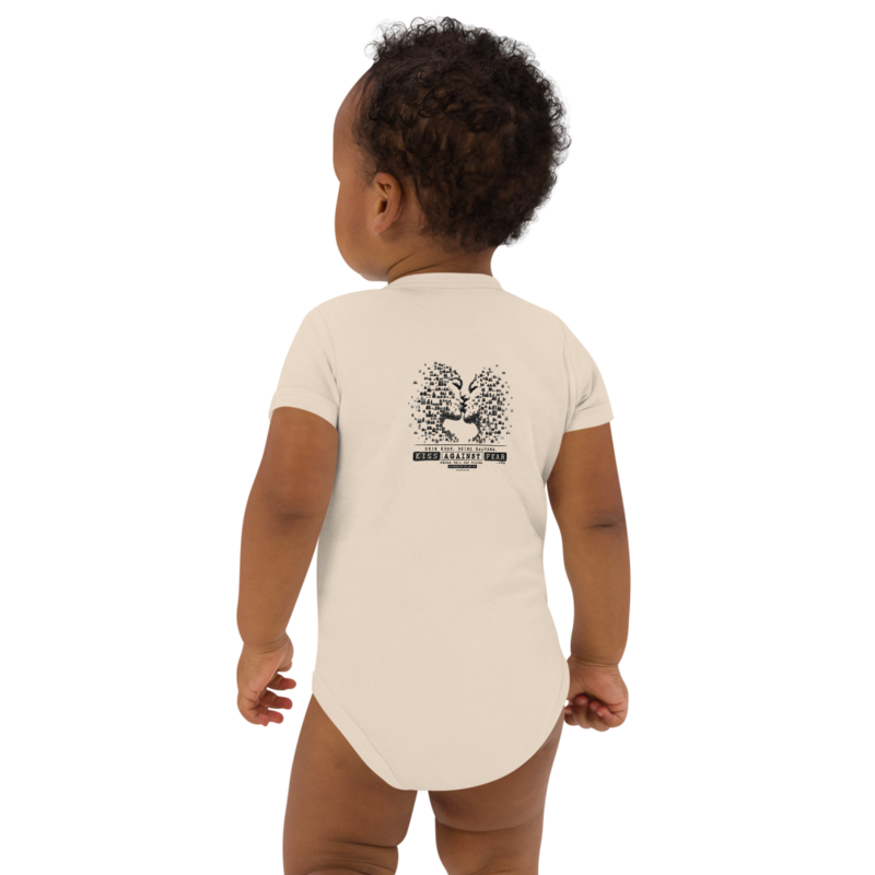 Kiss Against Fear – Deutsch – Baby-Body aus Bio-Baumwolle · Organic Natural · organic-cotton-baby-bodysuit-organic-natural-back-6aa1a289101bd.png