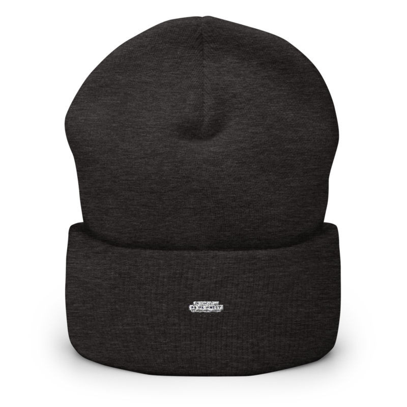 Sonderedition „Wir sind mehr“ – Mütze mit Umschlag · Dark Grey · cuffed-beanie-dark-grey-front-6aa154cf4171e.png