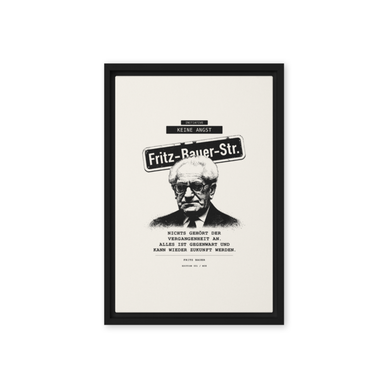 Fritz Bauer – Gerahmte Leinwand · Black · framed-canvas-(in)-black-12x18-front-6aa1ad7dda2cf.png