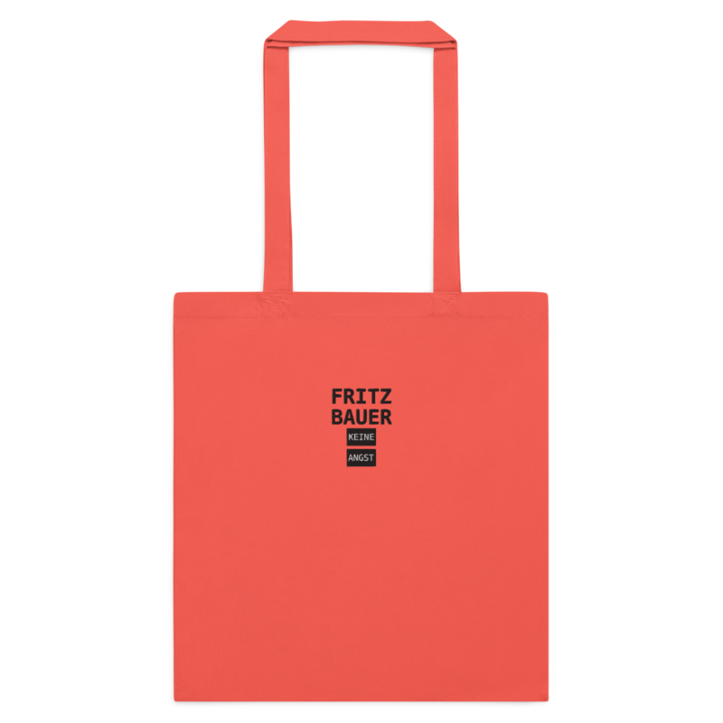 Fritz Bauer – Baumwolltasche mit langen Henkeln · Coral · cotton-color-tote-bag-coral-front-6aa24d9a324af.png