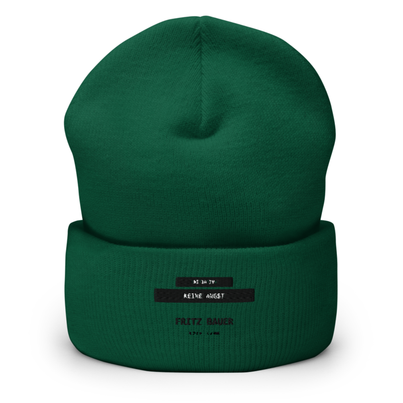 Fritz Bauer – Mütze mit Umschlag · Spruce · cuffed-beanie-spruce-front-6aa154cebe3bd.png