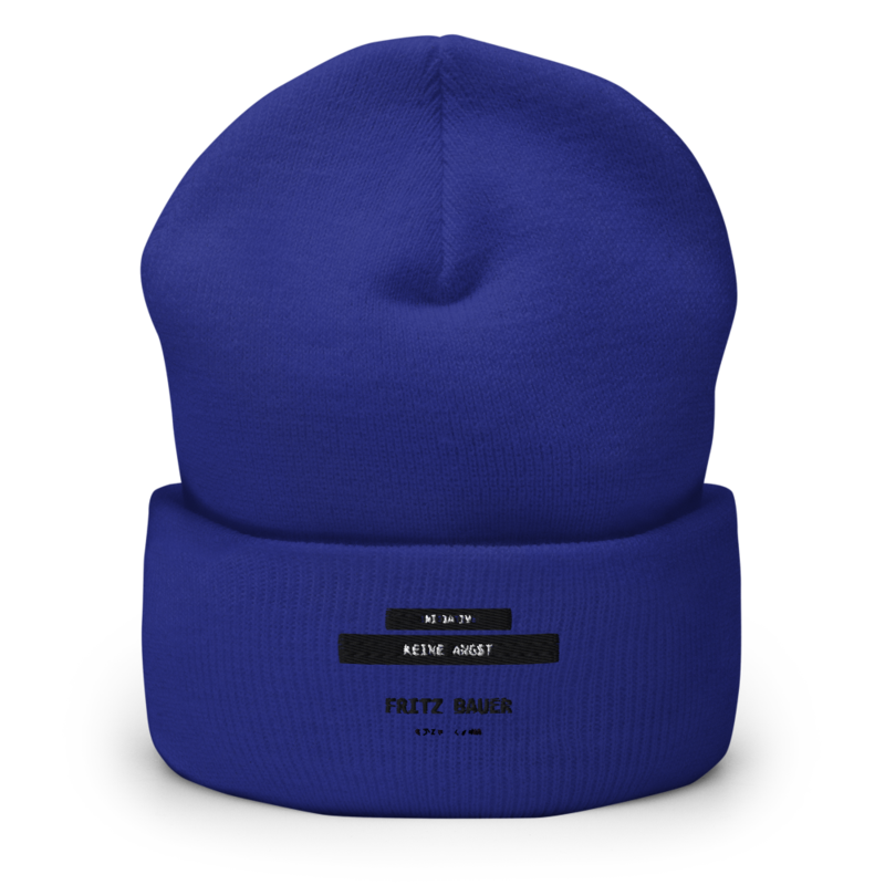 Fritz Bauer – Mütze mit Umschlag · Royal · cuffed-beanie-royal-front-6aa154cd66363.png