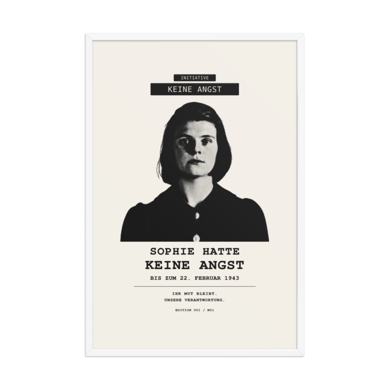 Sophie Scholl – Gerahmtes Poster auf verbessertem mattem Papier · White · enhanced-matte-paper-framed-poster-(in)-white-24x36-front-6aa05b7bc97ef.png