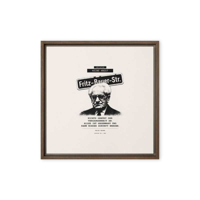 Fritz Bauer – Gerahmte Leinwand · Brown · framed-canvas-(in)-brown-16x16-front-6aa1ad70ce673.png