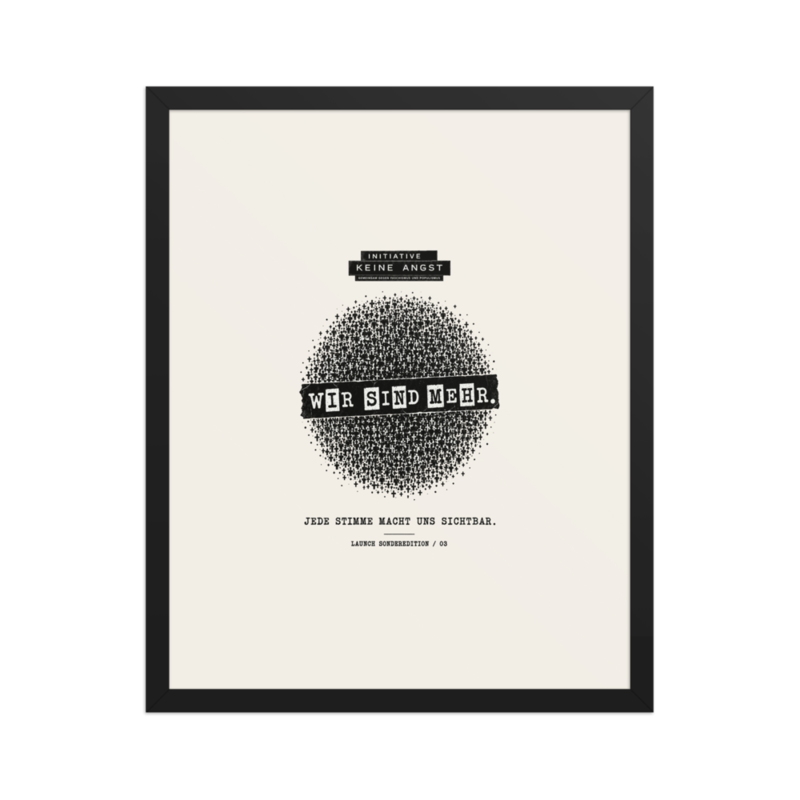 Sonderedition „Wir sind mehr“ – Gerahmtes Poster auf verbessertem mattem Papier · Black · enhanced-matte-paper-framed-poster-(in)-black-16x20-front-6aa1ab2110c2d.png