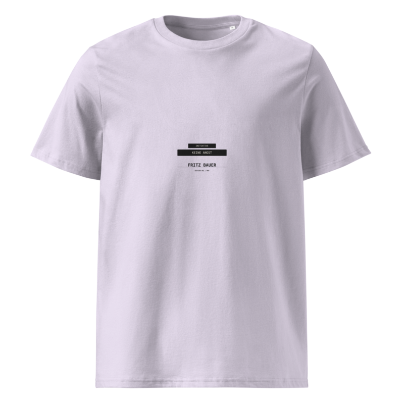 Fritz Bauer – Unisex T-Shirt aus Bio-Baumwolle Creator 2.0 · Lavender · unisex-organic-cotton-creator-2.0-t-shirt-lavender-front-6aa14131a6c2a.png