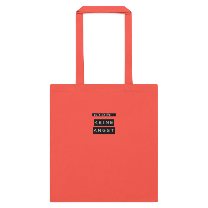 Sonderedition „Wir sind mehr“ – Baumwolltasche mit langen Henkeln · Coral · cotton-color-tote-bag-coral-front-6aa24d9b242ae.png