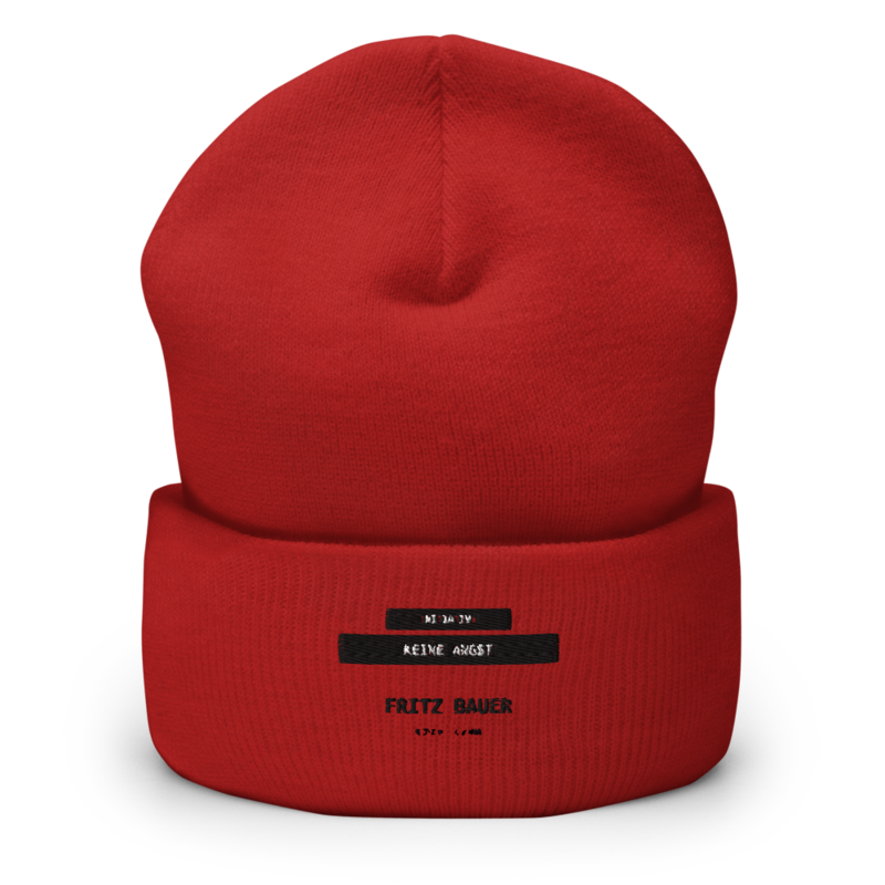 Fritz Bauer – Mütze mit Umschlag · Red · cuffed-beanie-red-front-6aa15476d091e.png