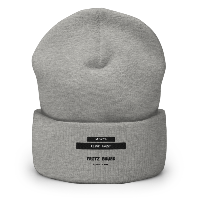 Fritz Bauer – Mütze mit Umschlag · Heather Grey · cuffed-beanie-heather-grey-front-6aa1542359060.png