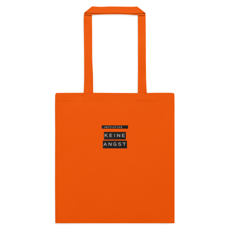 Sonderedition „Wir sind mehr“ – Baumwolltasche mit langen Henkeln · Orange · cotton-color-tote-bag-orange-front-6aa24d9b1d43d.png