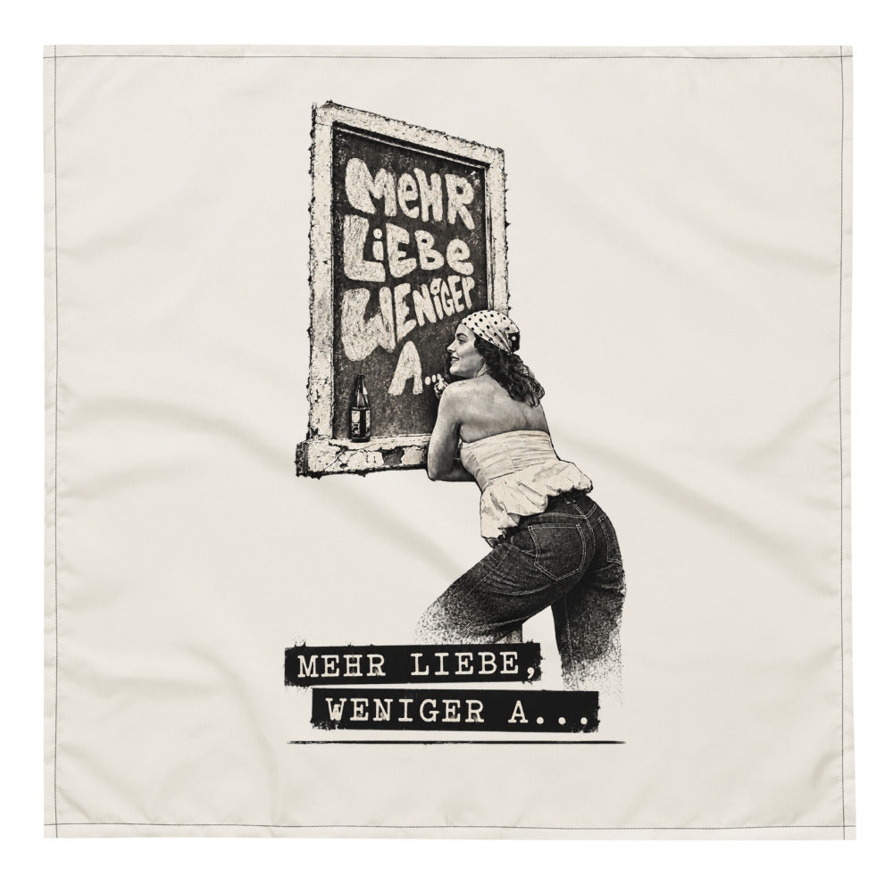 Neele – Bandana mit Allover-Druck · White · Vorderansicht | Originalmotiv