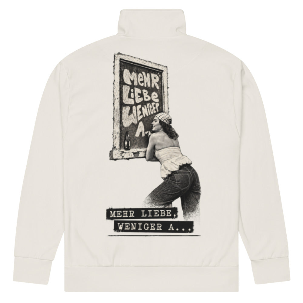 Neele – Recycelte Unisex-Trainingsjacke mit Allover-Druck · White · Rückansicht | Originalmotiv