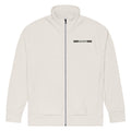 KA Studio Batch P801 – Kiss Against Fear – Deutsch – Recycelte Unisex-Trainingsjacke mit Allover-Druck – Vorderansicht mit kleinem Label auf der linken Brust