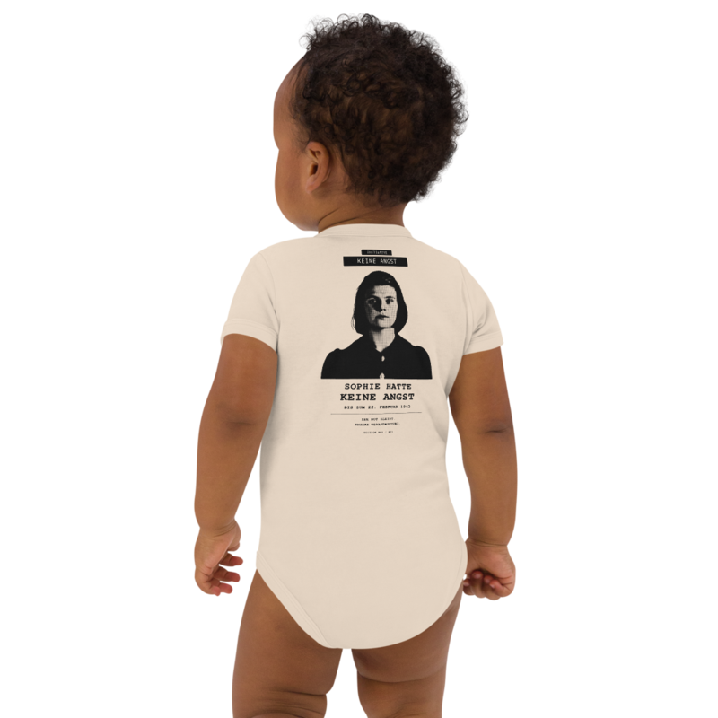 Sophie Scholl – Baby-Body aus Bio-Baumwolle · Organic Natural · organic-cotton-baby-bodysuit-organic-natural-back-6a9f1f7c26cef.png