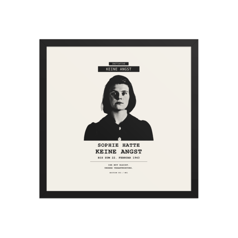 Sophie Scholl – Gerahmtes Poster auf verbessertem mattem Papier · Black · enhanced-matte-paper-framed-poster-(in)-black-16x16-front-6aa05a48c22f5.png