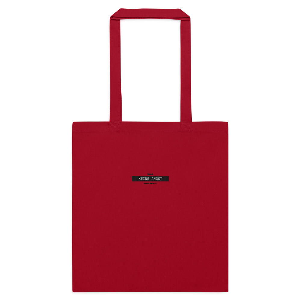 Neele – Baumwolltasche mit langen Henkeln · Classic Red · Vorderansicht | Originalmotiv