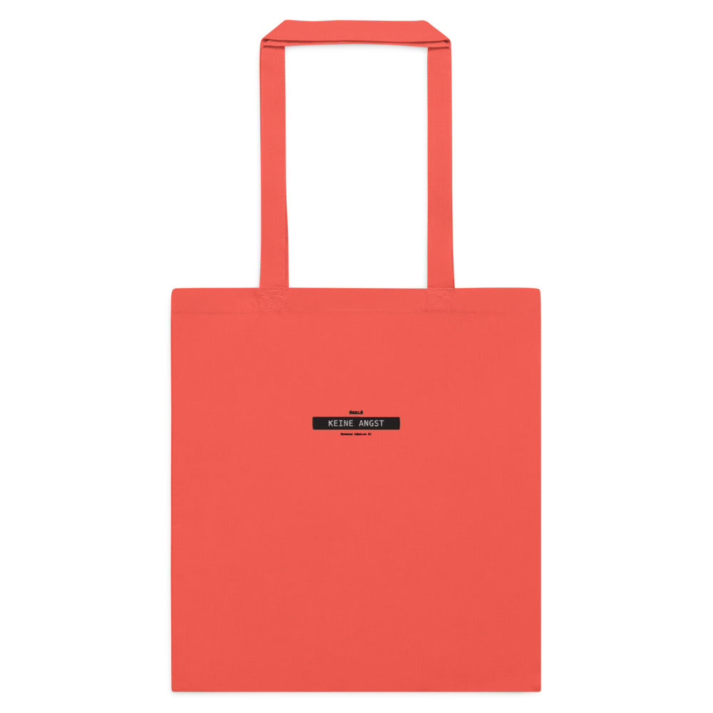Neele – Baumwolltasche mit langen Henkeln · Coral · Vorderansicht | Originalmotiv