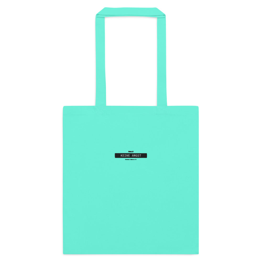 Neele – Baumwolltasche mit langen Henkeln · Mint · Vorderansicht | Originalmotiv