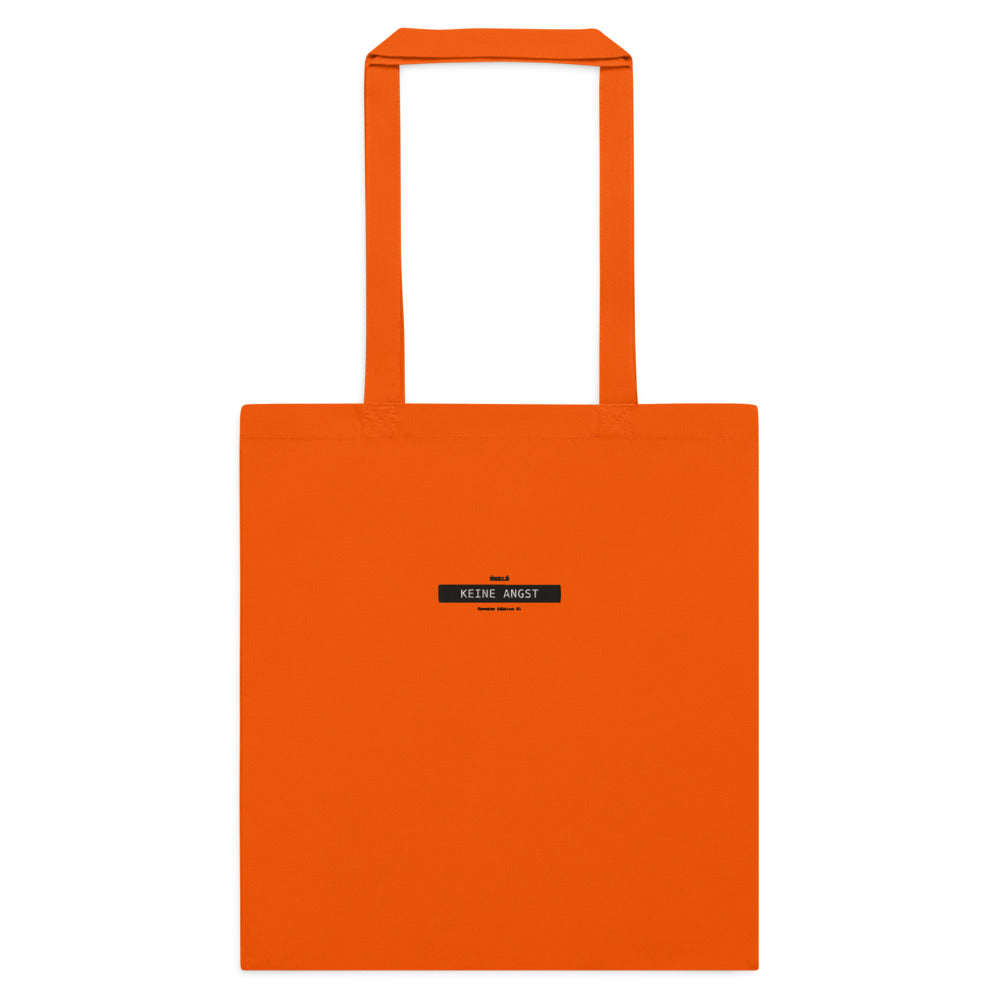 Neele – Baumwolltasche mit langen Henkeln · Orange · Vorderansicht | Originalmotiv