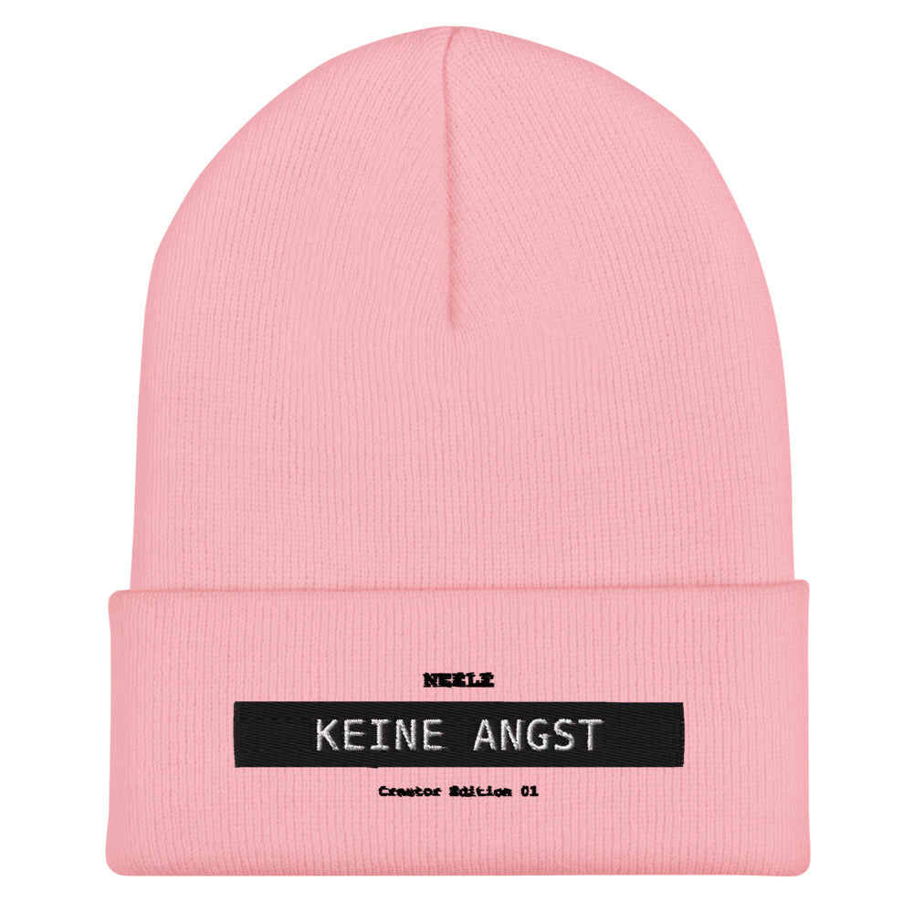 Neele – Mütze mit Umschlag · Baby Pink · Vorderansicht | Originalmotiv