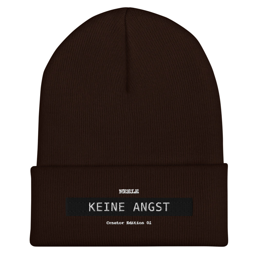Neele – Mütze mit Umschlag · Brown · Vorderansicht | Originalmotiv