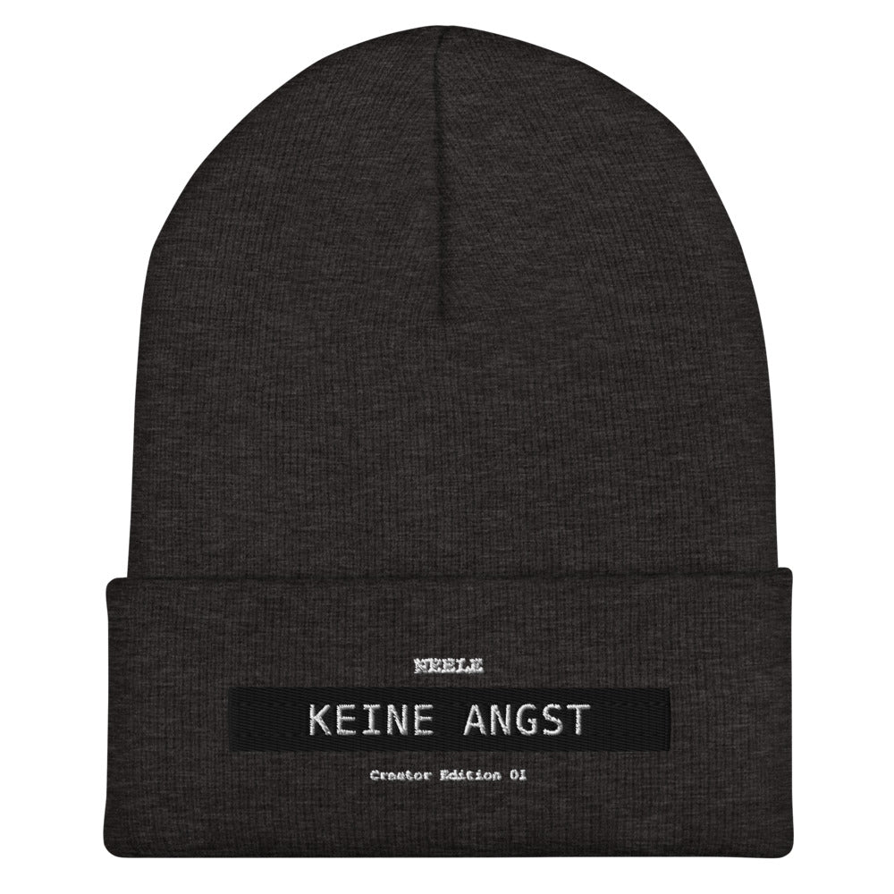 Neele – Mütze mit Umschlag · Dark Grey · Vorderansicht | Originalmotiv