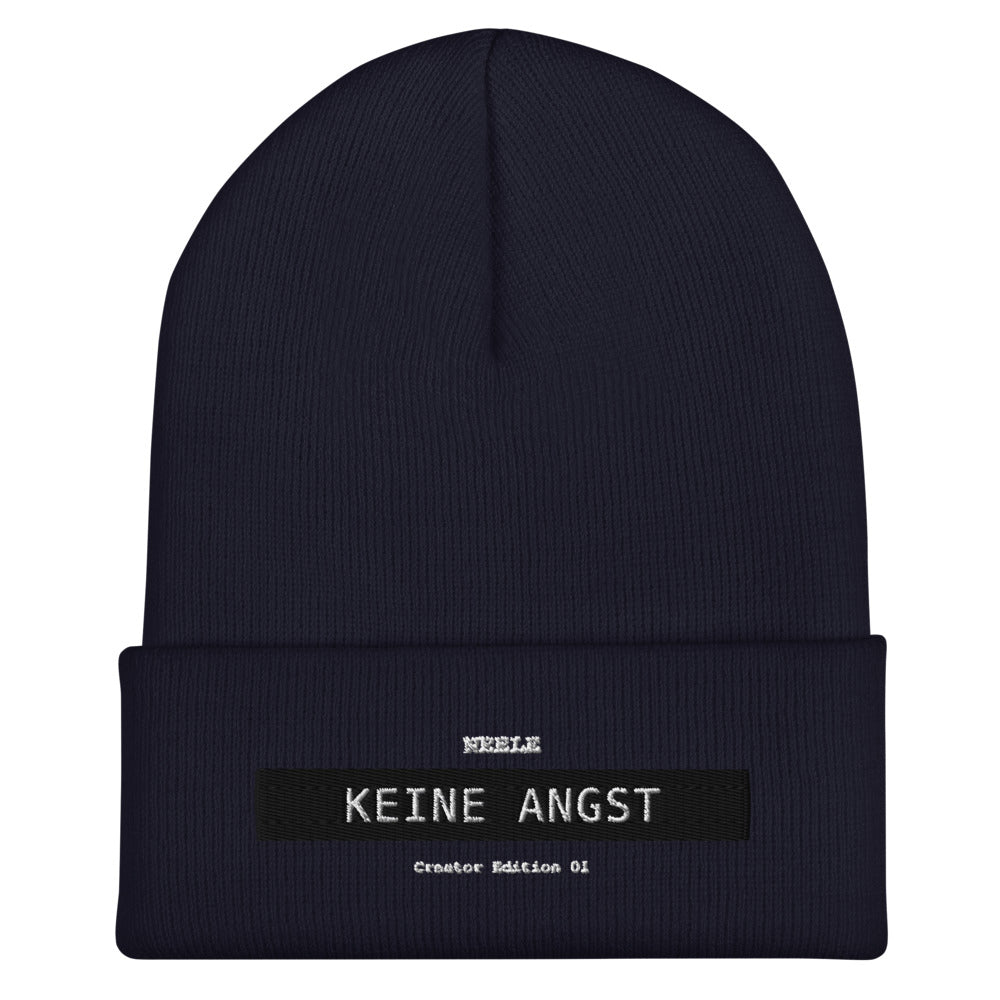 Neele – Mütze mit Umschlag · Navy · Vorderansicht | Originalmotiv