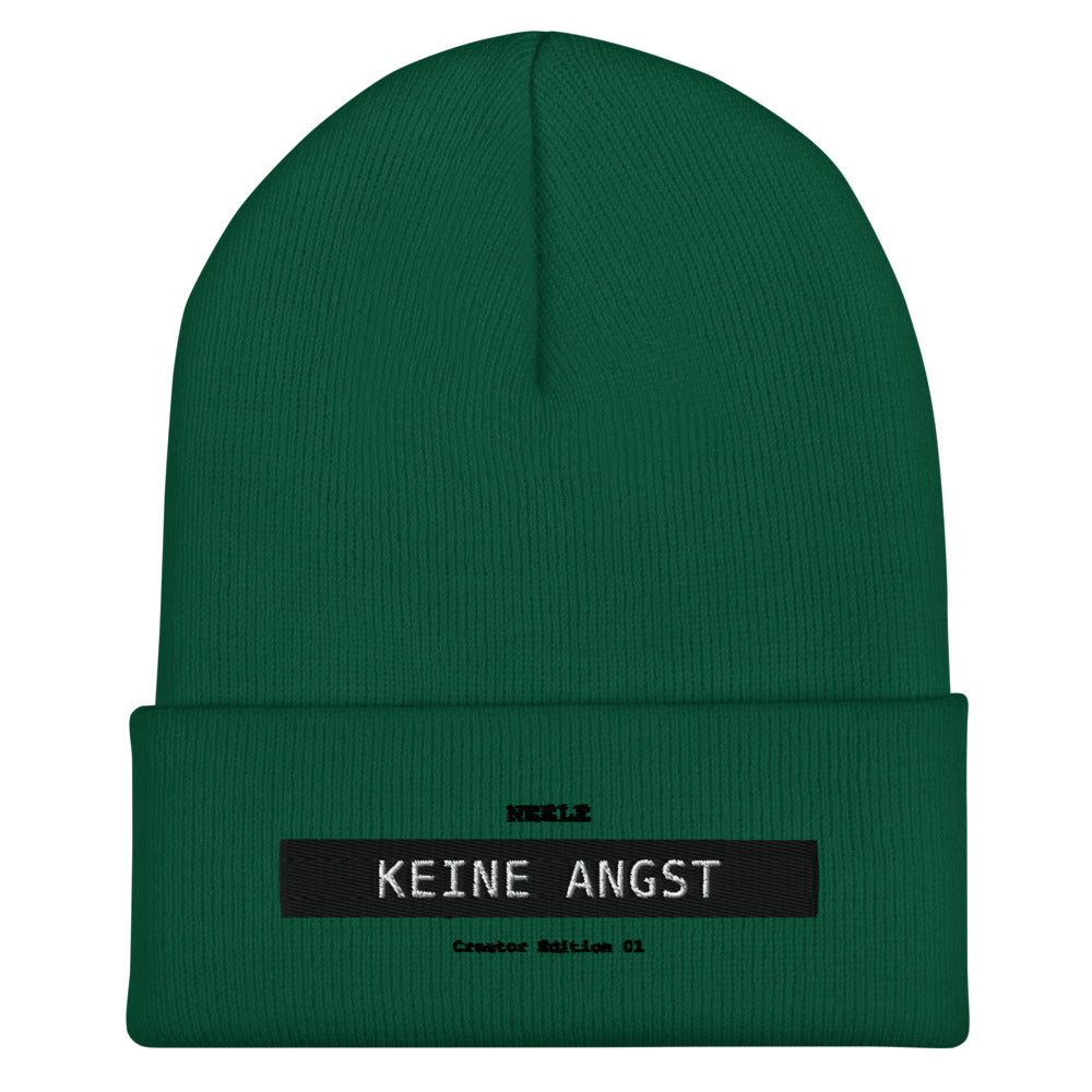 Neele – Mütze mit Umschlag · Spruce · Vorderansicht | Originalmotiv