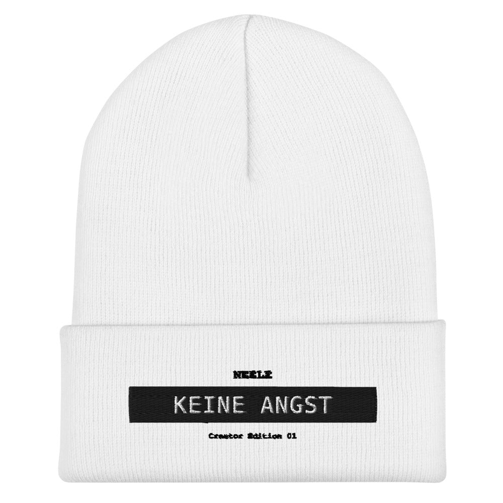 Neele – Mütze mit Umschlag · White · Vorderansicht | Originalmotiv