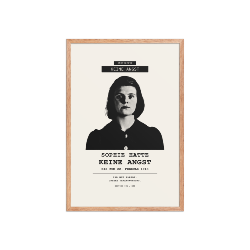 Sophie Scholl – Gerahmtes Poster auf verbessertem mattem Papier · Red Oak · enhanced-matte-paper-framed-poster-(in)-red-oak-20x30-front-6aa05a7665c8e.png