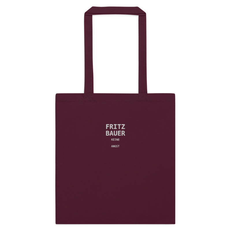 Fritz Bauer – Baumwolltasche mit langen Henkeln · Burgundy · cotton-color-tote-bag-burgundy-front-6aa24d97c2100.png