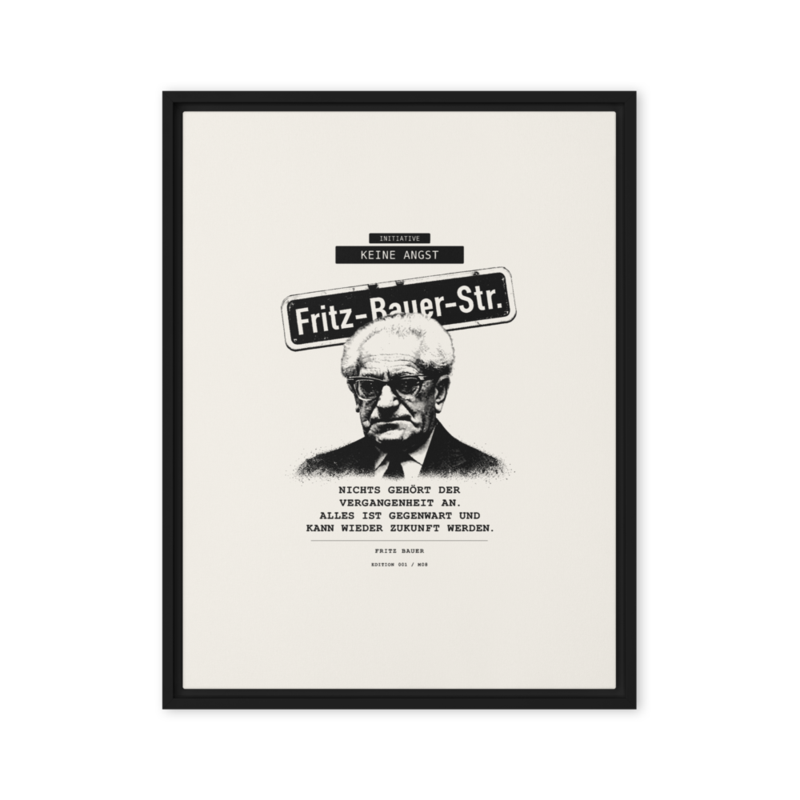 Fritz Bauer – Gerahmte Leinwand · Black · framed-canvas-(in)-black-24x32-front-6aa1ae08ed997.png