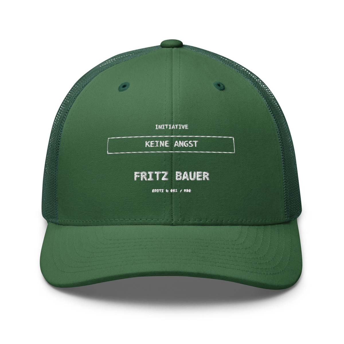 Fritz Bauer – Retro-Trucker-Cap – Evergreen – großes Original-Stickmotiv