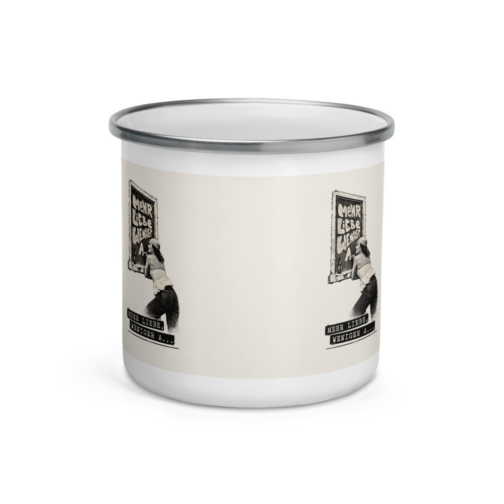 Neele – Emailletasse · White · Vorderansicht | Originalmotiv