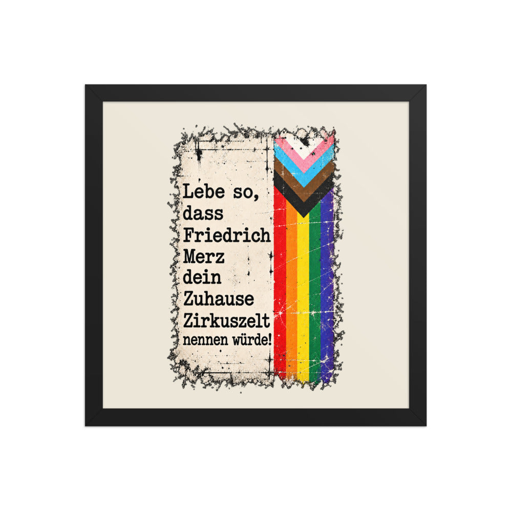 KA Studio Color P2 – Black / 14″×14″ / V4654 – Vorderansicht | Originalmotiv | Artwork MERZ V08 / Rueckendruck geprueft