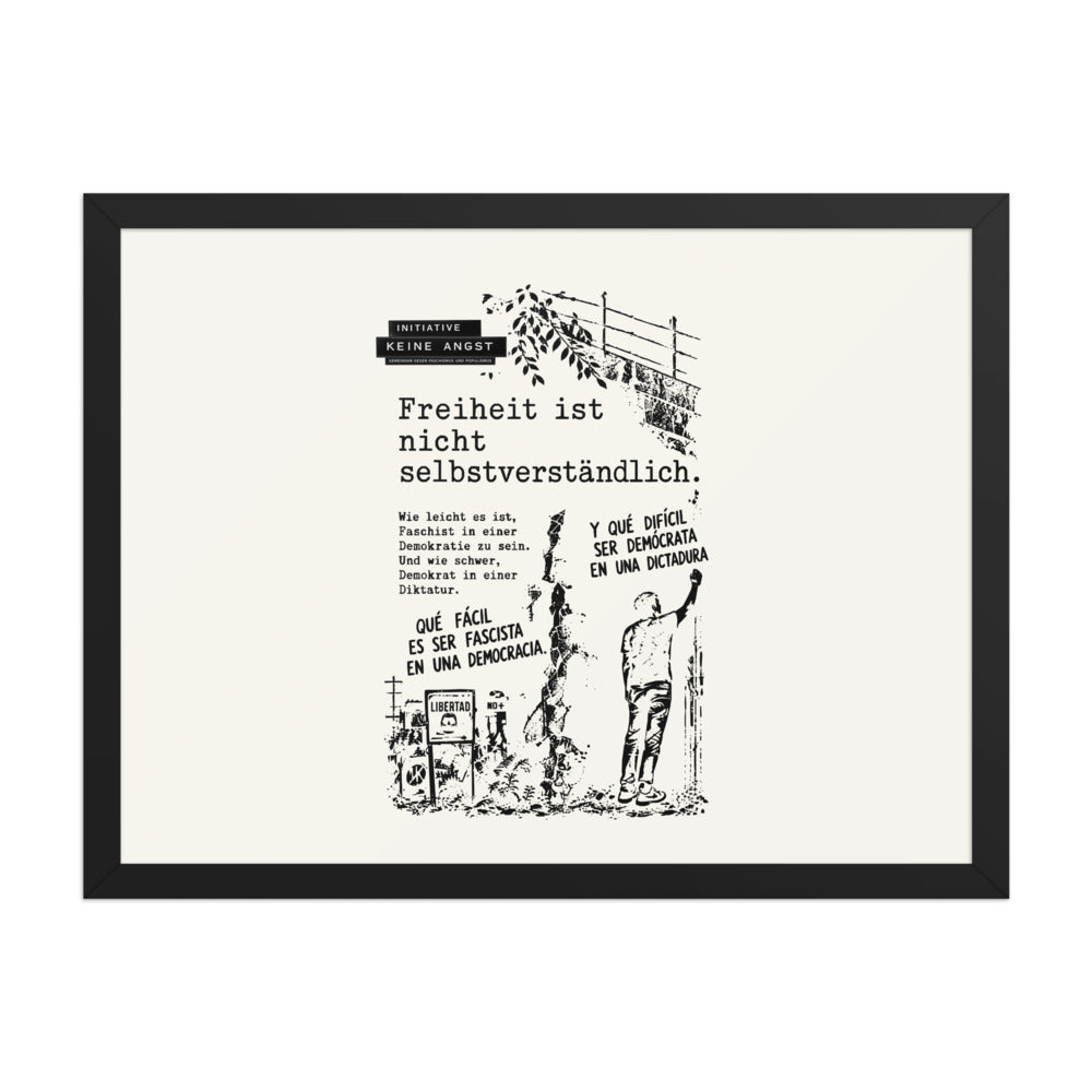 KA Studio Color P2 – Black / 18″×24″ / V3 – Vorderansicht | Originalmotiv | Artwork FREIHEIT v02