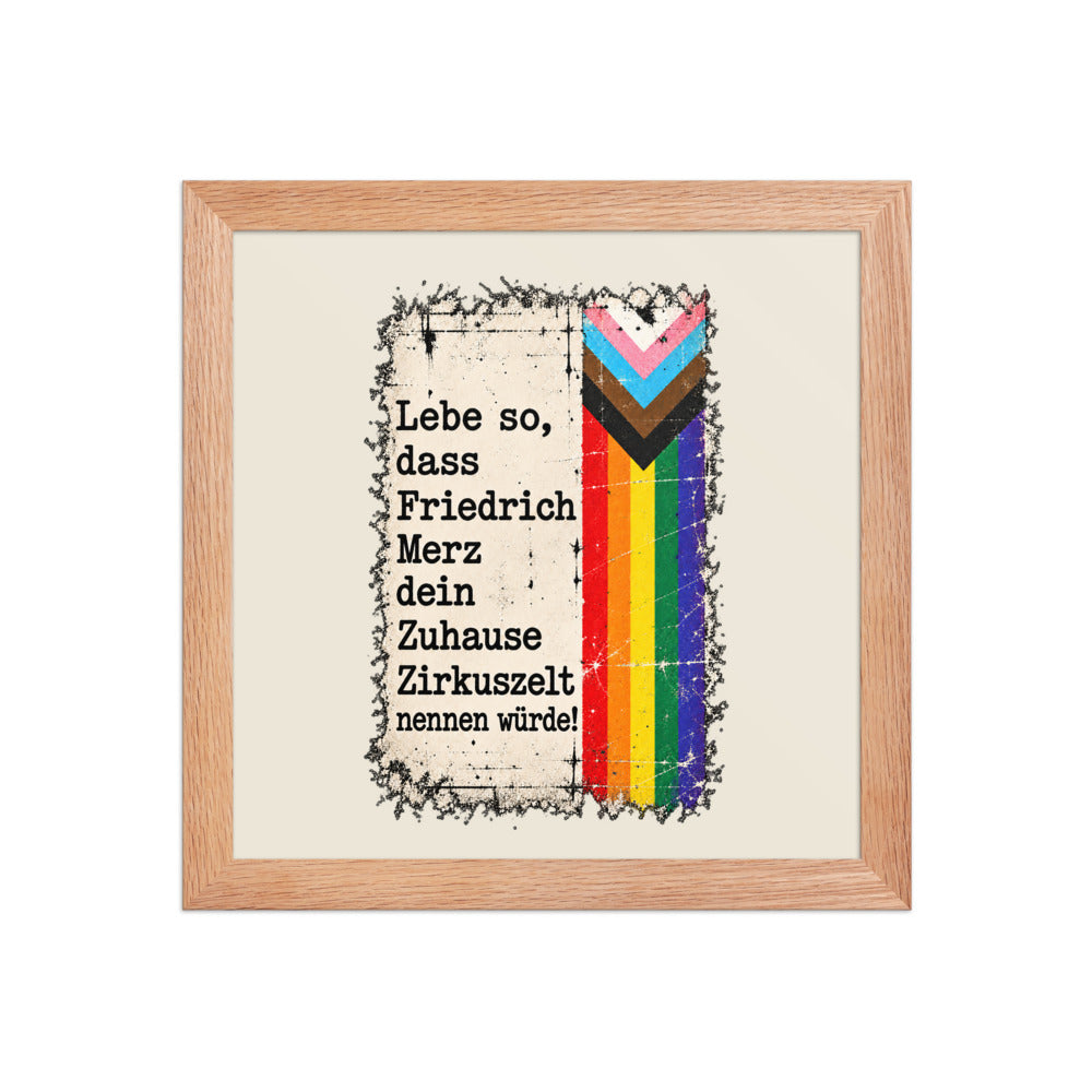 KA Studio Color P2 – Red Oak / 10″×10″ / V15022 – Vorderansicht | Originalmotiv | Artwork MERZ V08 / Rueckendruck geprueft