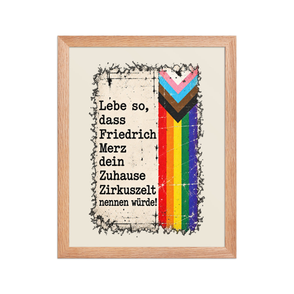 KA Studio Color P2 – Red Oak / 11″×14″ / V15023 – Vorderansicht | Originalmotiv | Artwork MERZ V08 / Rueckendruck geprueft