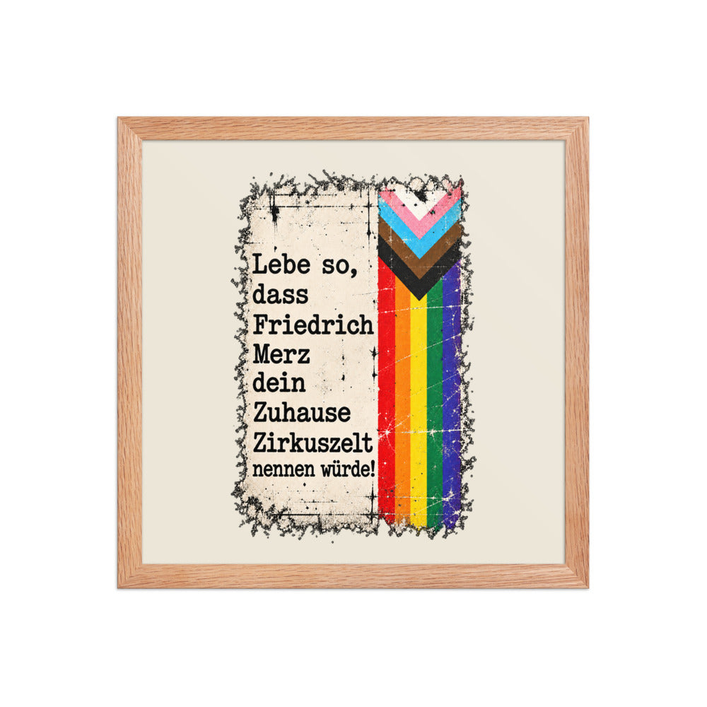 KA Studio Color P2 – Red Oak / 14″×14″ / V15027 – Vorderansicht | Originalmotiv | Artwork MERZ V08 / Rueckendruck geprueft