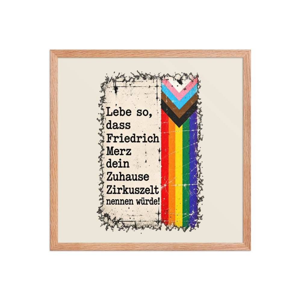 KA Studio Color P2 – Red Oak / 18″×18″ / V15030 – Vorderansicht | Originalmotiv | Artwork MERZ V08 / Rueckendruck geprueft
